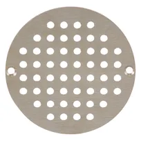 product of AllPoints 1021081 Floor Grate – 6" Drain, 5-1/2" OD, 4-15/16" Screw Centers, Brass, Smith Drains