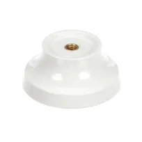 product of AllPoints 2171286 Caramel Knob for Condiment Dispenser, White Finish, 1-3/4" OD