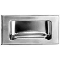 product of AllPoints 266251 Offset Grip Pull Handle – 4"¾ L x 2"⅜ W, Steel, 4" Screw Centers, 10-24 Stud