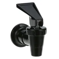 product of AllPoints 561273 Faucet Assembly for Beverage Dispenser, Black Finish, Brass Valve, 2" Spout