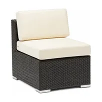 product of G & A 8501 Scopello Outdoor/Indoor Single Seat, Aluminum Frame, Espresso Resin Wicker, Cushions