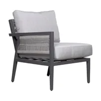product of Plantation Prestige 8810500-015402 Acadia Outdoor Right Hand Section, Gunmetal Grey Aluminum