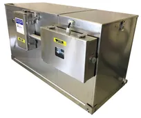 product of Grease Guardian GGX75-AST Unit, 48" Steel Tank, 150‑499 lb, 75 GPM, Self‑Cleaning, PLC, 110V 1070W