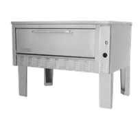 product of Zesto 312SS 60" Single-Deck Gas Oven w/ 1-1/2" Stone Hearth, 82,000 BTU, Space Saver