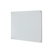 product of AARCO Products 6WGB2436NT Glass Markerboard, Wall‑Mount, 36" x 24", High‑Gloss White, Four Standoffs