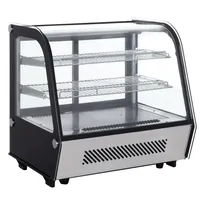 product of Black Diamond BDRCTD-120 28" Full Service Countertop Refrigerated Display Case with Sliding Glass Door, 2 Shelves - 4.2 cu. ft. / 199 w