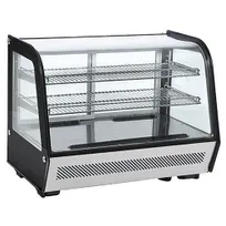 product of Black Diamond BDRCTD-160 35"Full Service Countertop Refrigerated Display Case with Sliding Glass Door, 2 Shelves - 5.2 cu. ft. / 201 w