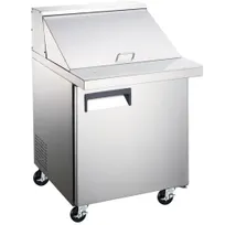product of Grista GRSLM-1D 27" One Section Sandwich / Salad Prep Table w/ 1 Door, 6 pans, 6 cu. ft.