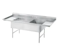 product of Advance Tabco 18-K5-56 Meat & Platter Sink, 3-Compartment