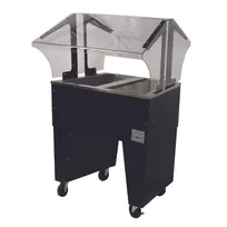 product of Advance Tabco B2-CPU-B 31" Ice Cooled Portable Food Buffet Table with Open Base, (2) Pan