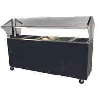 product of Advance Tabco BMACP5-B-SB 77" Mechanically Assisted Cold Pan Table w/ Enclosed Base, (5) Pan