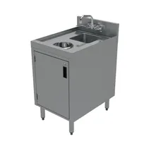 product of Advance Tabco CRDW-18 Underbar Basics Dump Sink with Waste Cabinet, 18"W X 21"D