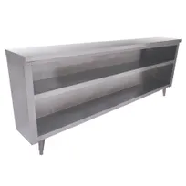 product of Advance Tabco DC-187 Dish Cabinet Open Base with Mid-Shelf, 18 Gauge Stainless Steel / 84"x18"