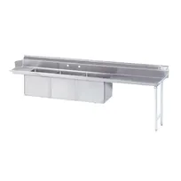 product of Advance Tabco DTC-3-2424-120R 119" 3 Compartment Sink Dishtable w/ 3 Bowls,16 Gauge / Right D.board