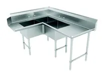product of Advance Tabco DTC-3-K20-72R 71" Dishtable with Potsinks, 24" Right Drainboard, 3 Bowls