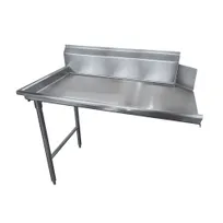 product of Advance Tabco DTC-S70-48L-X 47" Clean Straight Dishtable w/ Left Table, 10.5" Backsplash