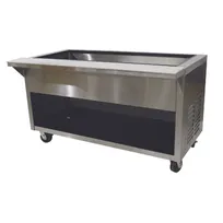 product of Advance Tabco HDCPU-6-BS 93" Heavy-Duty Ice-Cooled Table with Enclosed Base, (6) Pan