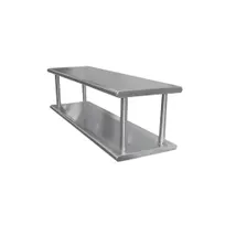 product of Advance Tabco PA-18-144-2 Pass Thru Shelf With Overshelf - 144"W x 18"D