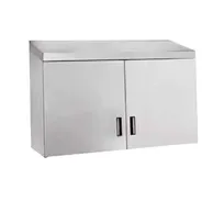 product of Advance Tabco WCH-15-72 72" 430 Stainless Steel Wall Mounted Cabinet w/ Hinged Doors