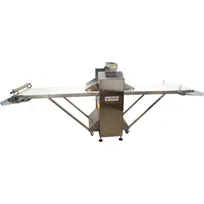 product of American Eagle AE-DS650ZD-SS Premıum Serıes Floor Model Fully Automatıc Reversible Dough Sheeter with Removable Tables, Dıgıtal Gauge 25.5" W X 144.5"L Conveyor Belts