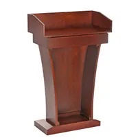 product of Alpine Industries ADI661-012-CH Stand-Up Podium Lectern, Floor Model, Wood, Cherry Finish, With Drawer