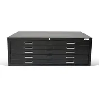 product of Alpine Industries ADIOF500-03 Vertical File Cabinet, 5 Drawers, Heavy Gauge Steel, Blueprint, 36x48