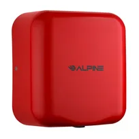 product of Alpine Industries ALP400-10-RED Hand Dryer, Surface-Mount, Automatic Sensor, Red Finish, 10-Sec Dry