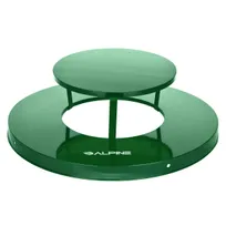 product of Alpine Industries ALP479-38-A-GRN Rain Bonnet Lid For Outdoor 38 Gallon Waste Receptacle, Green