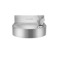 product of Alpine Industries ALP700-01 Wall Mounted Stainless Steel Water Fountain, 12-3/4"W x 14-1/8"D x 8-7/8"H