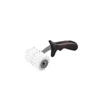 product of American Metalcraft DD5274 Dough Docker, 3-1/2" Wide x 8-3/4" Long, 1/2" Pins, Axle, Handle & Wheels