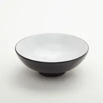 product of American Metalcraft NB32 Noodle Bowl - 32 oz Round Melamine, Black/White, 8" L x 8" W x 3" H