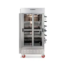 product of American Range ACB-7 Rotisserie Gas Oven w/ 7 Spits, 3 Burners, Port Pipe Heat, Sliding Doors