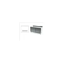product of ATS MET-BEV-3060 Beverage Table, 60"W X 30"D, Built-In 36" Urn Trough with Drain