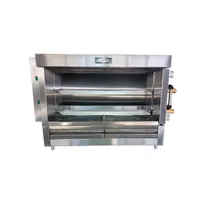 product of AMPTO FRG2VE Rotisserie Gas Oven w/ 2 Spits, Sliding Doors, 8-Chicken Capacity
