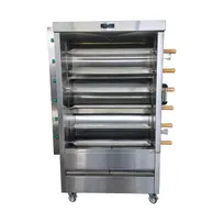 product of AMPTO FRG6VE Rotisserie Gas Oven w/ 6 Spits, Sliding Doors, 30-Chicken Capacity
