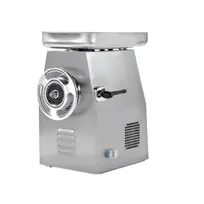 product of AMPTO MCC32S 3 HP Electric Meat Grinder, 1325 lbs/hr, #32 Hub, 1/4" Plate, 140 RPM, 16"x12" Feed Pan, 304 Stainless Steel