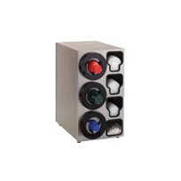 product of Antunes LS-30 Countertop Dial-A-Cup Dispenser with Lid & Straw Holder with 3xDAC Comp.
