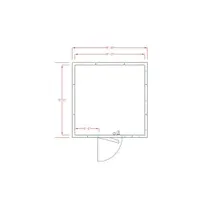 product of American Panel 10X10C-I 10' X 10' Indoor Walk-In Cooler without Floor, Self-Contained