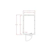 product of American Panel 6X10C-O 6' X 10' Outdoor Walk-In Cooler, Floorless, Remote Refrigeration