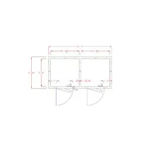 product of American Panel 6X12-O Outdoor Walk-In Cooler/Freezer Combo, Remote, 6'/6' Split, Floorless Cooler