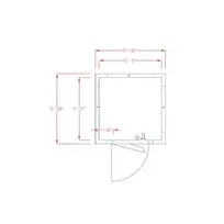 product of American Panel 6X6C-O 6' X 6' Outdoor Walk-In Cooler, Floorless, Remote Refrigeration