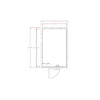 product of American Panel 8X12F-I 8' X 12' Indoor Walk-In Freezer w/ Floor, Self-Contained