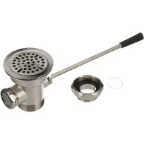 product of AllPoints 1001017 Lever / Twist Waste Drain, Male Connection - Stainless Steel Drain