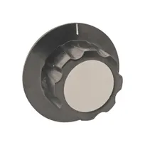 product of AllPoints 221106 Control Knob, 2" Od X 1"D X 1/4" Id, Black, Plastic