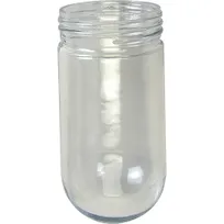 product of AllPoints 281396 Glass Globe Fixture for Hood Systems, 100W Non‑Coated NSF‑Approved Clear Glass