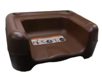 product of AllPoints 31723 Koala Kare Booster Seat, 15.5L x 12.25W x 7.875H, Stackable, Dual Height, Anti-Skid Bumpers, Plastic, Brown