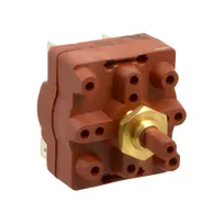 product of AllPoints 421172 Rotary Switch, Dpst, 1-1/2"L X 1-3/8"W, Hex Nut, D-Stem, Red