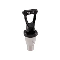 product of AllPoints 561196 S Faucet - Plastic Beverage Dispenser Part, Chrome Finish, 4" Length - 1/Case
