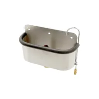 product of AllPoints 561464 10" Side Mounted Dipper Well with Faucet & Drain - Stainless Steel