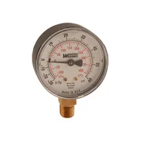 product of AllPoints 621002 Pressure Gauge, 1/4" NPT, 60 psi